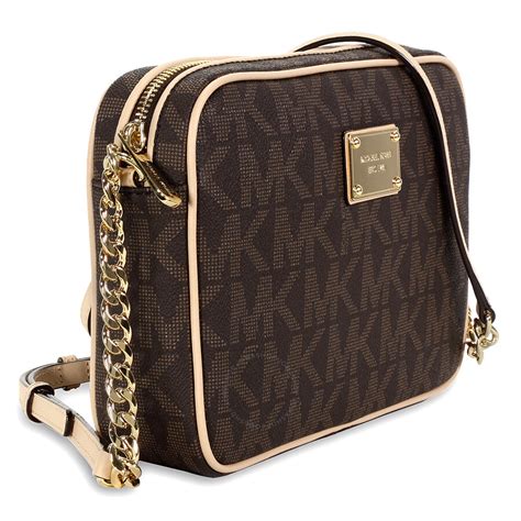 michael kors brown purse crossbody|More.